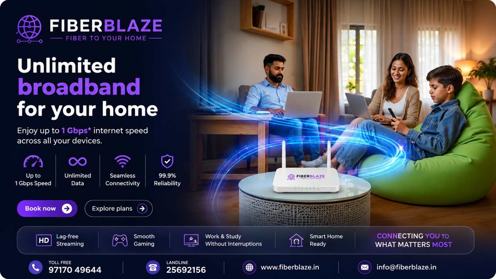 FiberBlaze Fiber Internet